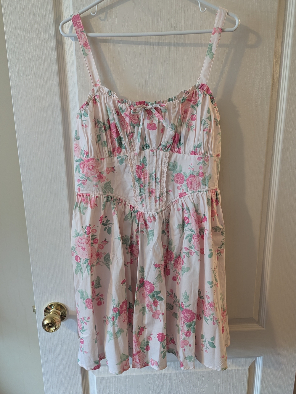Trixxi Pastel Pink Floral Slip Dress